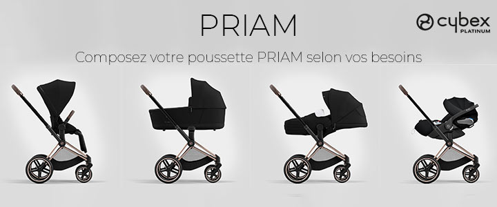 Nacelle Luxe pour Poussette Priam 4 et e-Priam 2 - Sepia